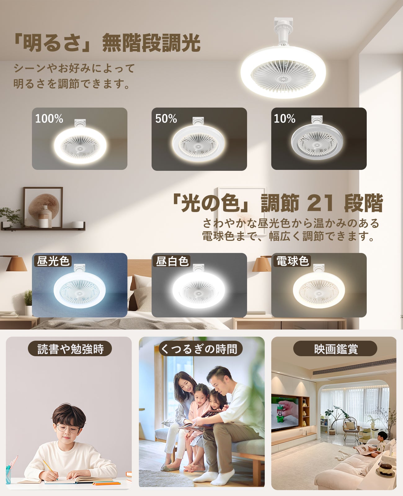 LW011 シーリングファンライト LED 24W E26