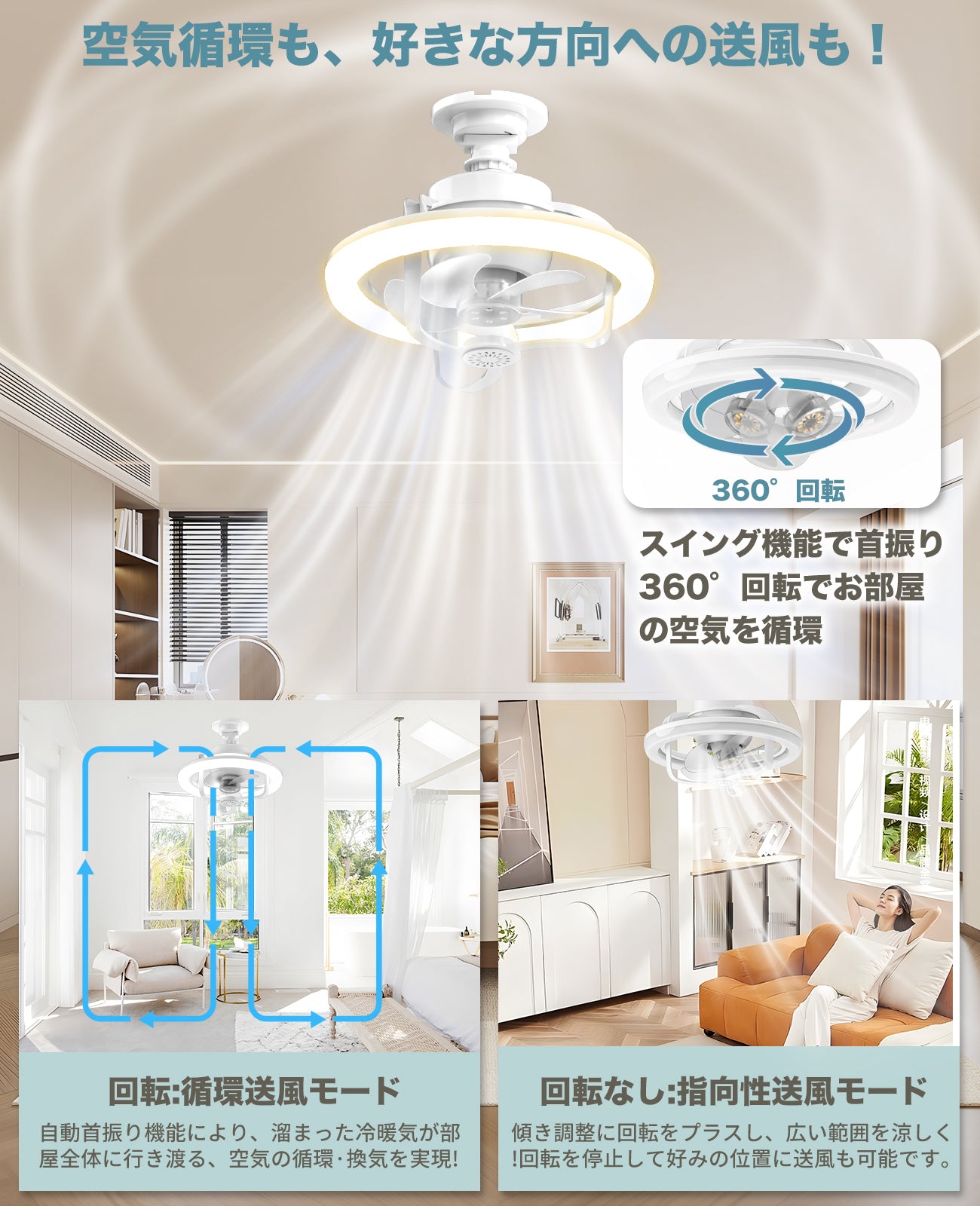 LW012 シーリングファンライト LED 36W E26
