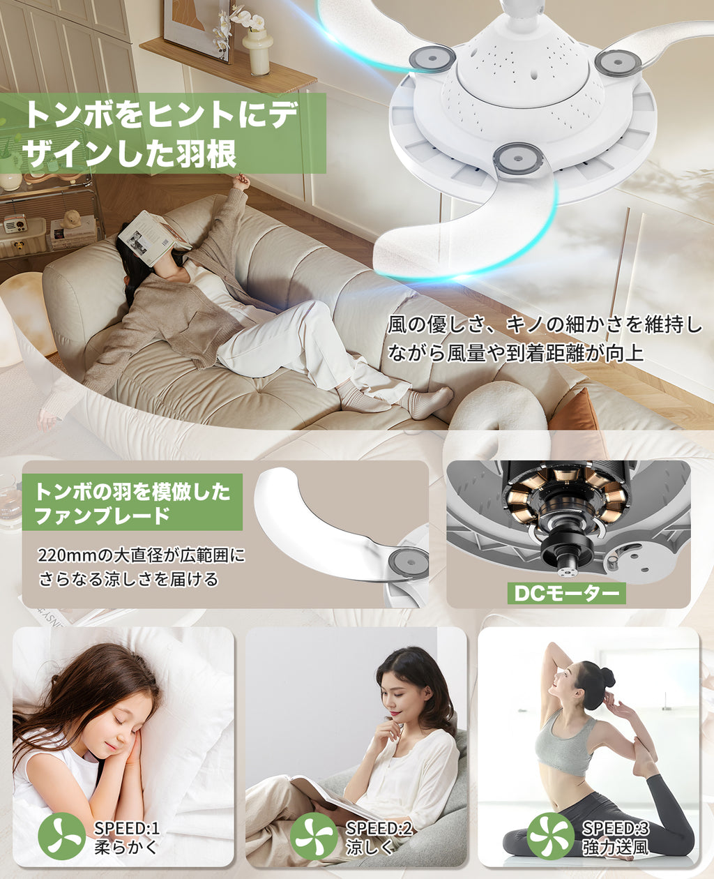 LW015 シーリングファンライト LED 36W E26