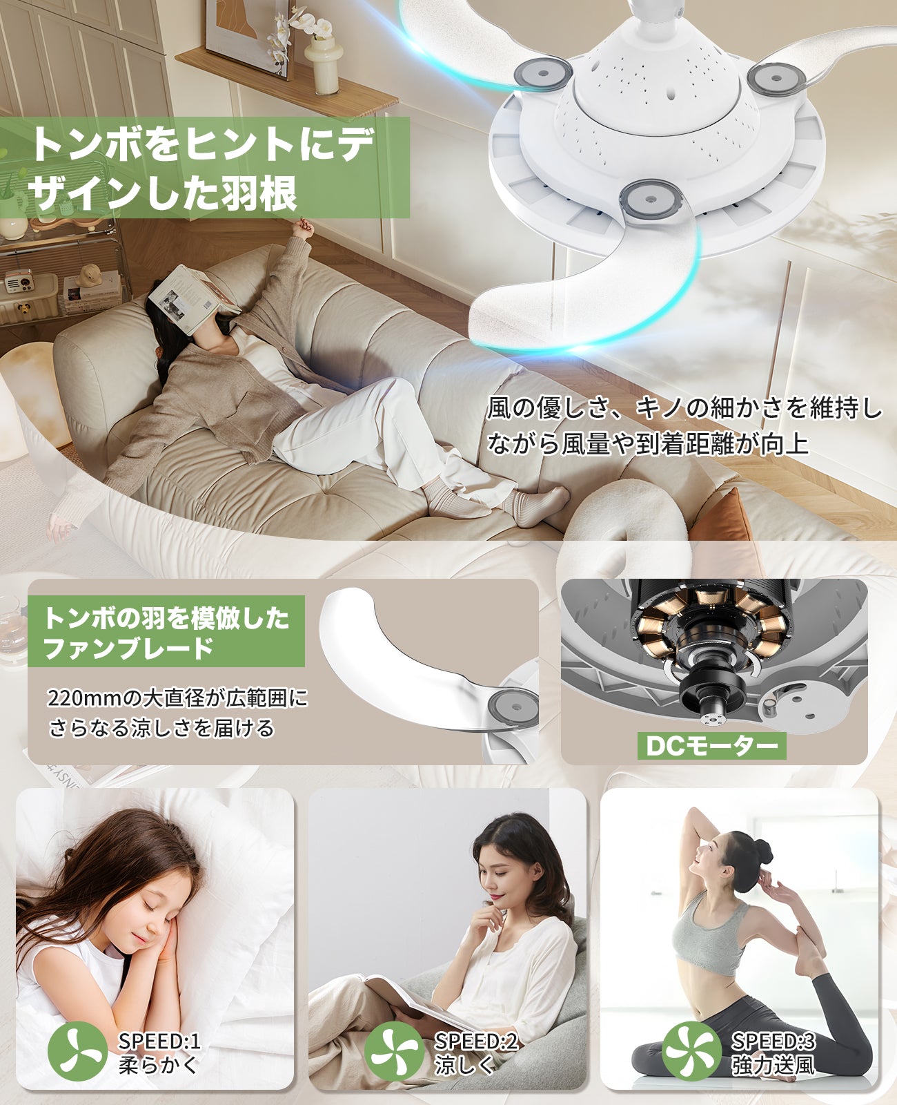 LW015 シーリングファンライト LED 36W E26